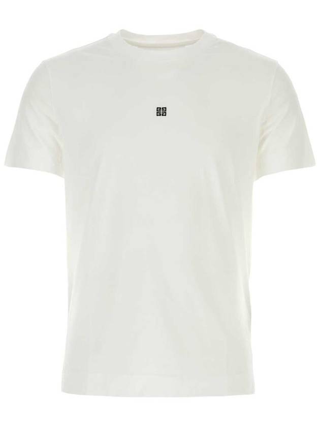 4G Logo Cotton Short Sleeve T-shirt White - GIVENCHY - BALAAN 2