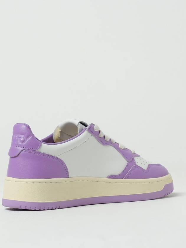 Medalist Leather Low Top Sneakers White Purple - AUTRY - BALAAN 4