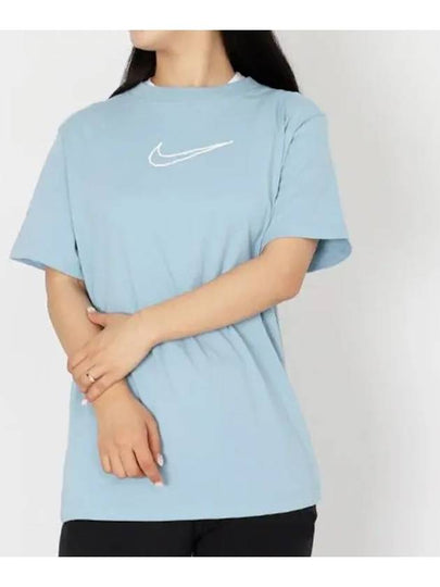 Sportswear Short Sleeve T-Shirt One Blue - NIKE - BALAAN 2