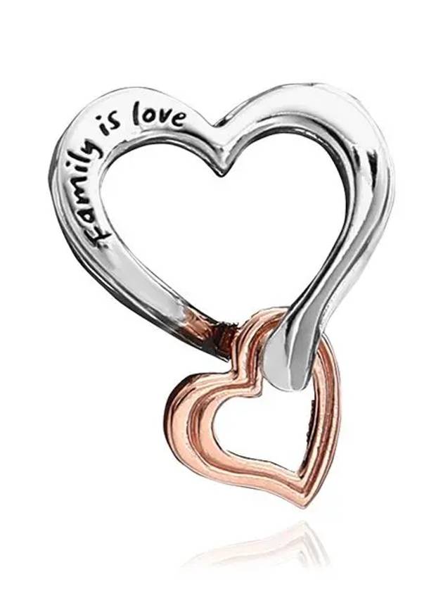 Two-Tone Openwork Infinity Heart Bracelet Charm Silver - PANDORA - BALAAN 2