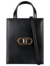 Mini Tote Bag Black - SALVATORE FERRAGAMO - BALAAN 3