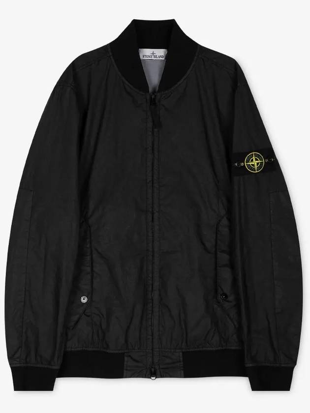 Membrana 3L TC Bomber Jacket Black - STONE ISLAND - BALAAN 3