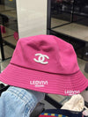 CC Logo Cotton Claw Bucket Hat Bungeoji Pink M Size AA8956 - CHANEL - BALAAN 6