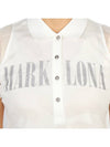 Golf Gauge Jacquard MLW 3A AP05 WHITE Women s Collar Short Sleeve T Shirt Regular Fit - MARK & LONA - BALAAN 9