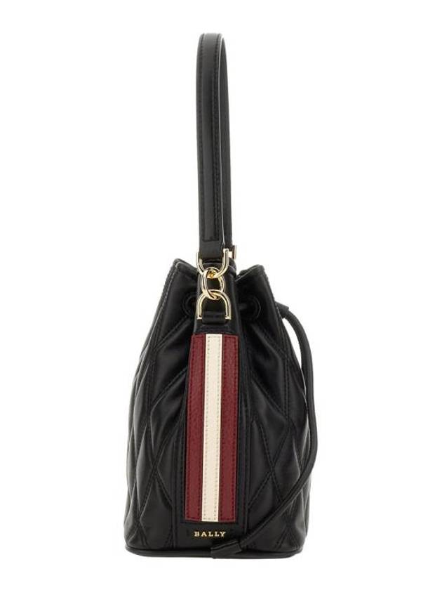 Done Leather Bucket Bag Black - BALLY - BALAAN 6