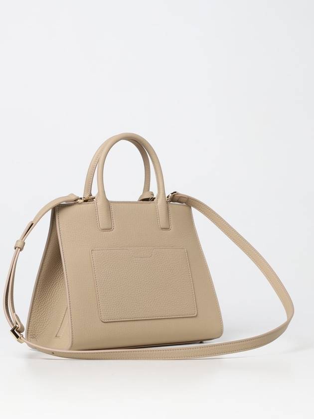 Mini Frances Leather Tote Bag Beige - BURBERRY - BALAAN 3