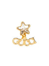 Script Logo Crystal Star Single Earring Gold - GUCCI - BALAAN 2