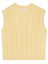 Cable Knit Vest Beige - SPORTY & RICH - BALAAN 2