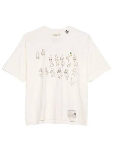 A13TS642 white duck printed t shirt - MIHARA YASUHIRO - BALAAN 1