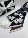 Women s Muffler CC Logo Hairband Silk Twilly Scarf - CHANEL - BALAAN 1