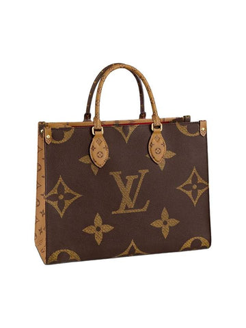 On The Go MM Monogram Tote Bag Brown - LOUIS VUITTON - BALAAN 1