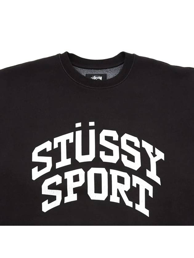 CRACKLE logo brushed sweatshirt 118537 WASHED BLACK - STUSSY - BALAAN 4