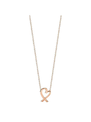 Loving Heart Pendant Necklace Rose Gold - TIFFANY & CO. - BALAAN 1