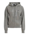 Embroidered Logo Zip Up Hoodie Grey - POLO RALPH LAUREN - BALAAN 2