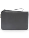 Dupont DLine Laser Gray Black Cowhide Pouch - S.T. DUPONT - BALAAN 3
