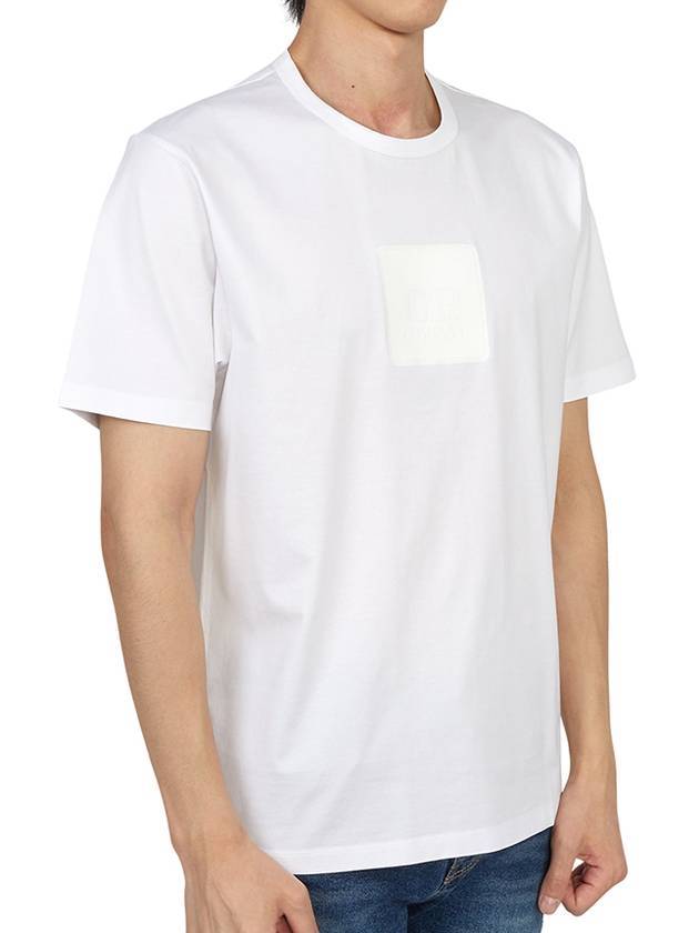 Men's Metropolis Pocket Jersey Short Sleeve T-Shirt White - CP COMPANY - BALAAN 4