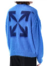 bag arrow print mohair knit top blue - OFF WHITE - BALAAN 3