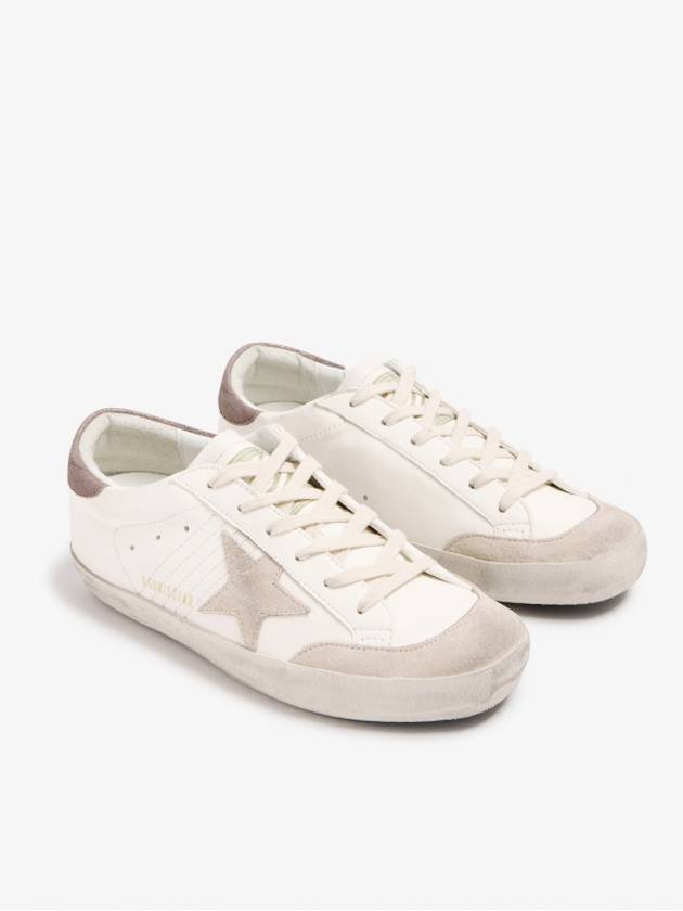 Super Star Lace Up Low Top Sneakers Light Brown White - GOLDEN GOOSE - BALAAN 3