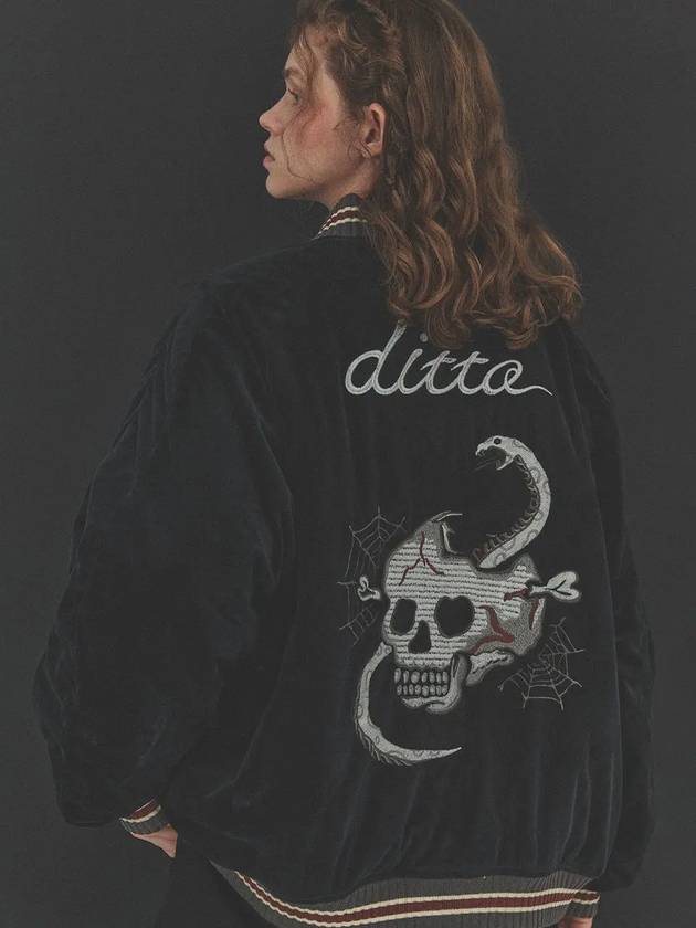 Skull Web Souvenir Jacket Black - CPGN STUDIO - BALAAN 2