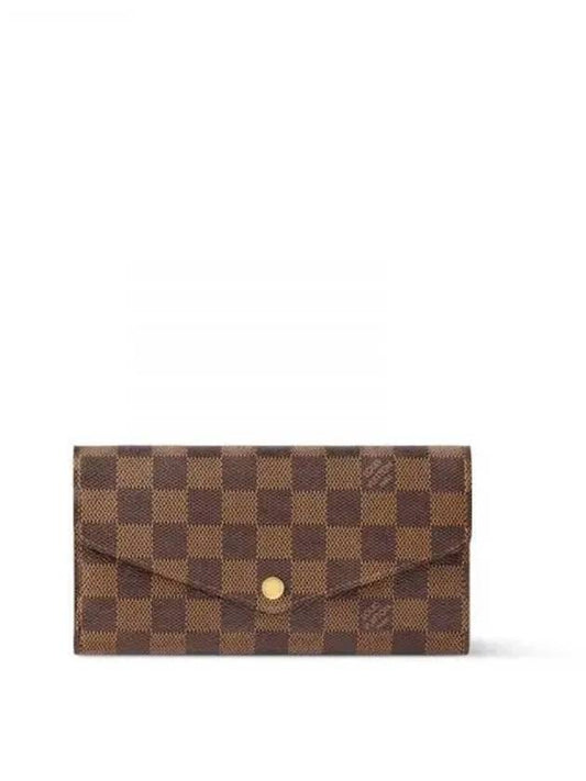 Sarah Damier Ebene Long Wallet Brown - LOUIS VUITTON - BALAAN 2