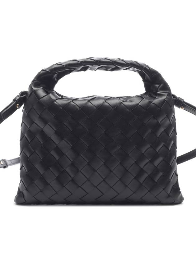 Intrecciato Mini Hop Tote Bag Black - BOTTEGA VENETA - BALAAN 2