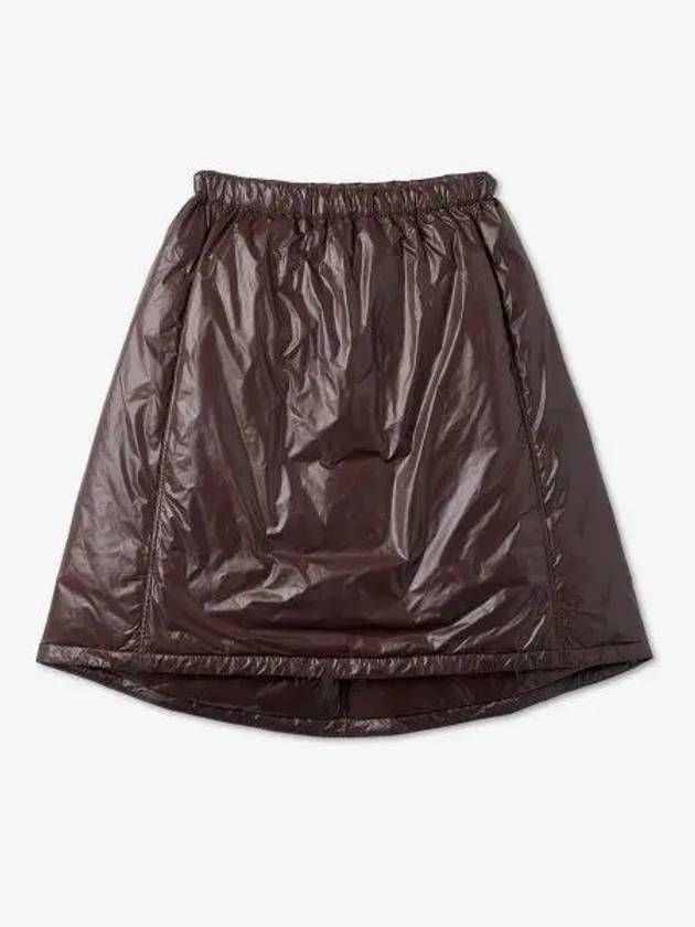 Down Midi Padding A-Line Skirt Brown - JIL SANDER - BALAAN 2