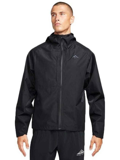 Gore-Tex Infinium Trail Cosmic Peaks Running Track Jacket Black Anthracite - NIKE - BALAAN 2