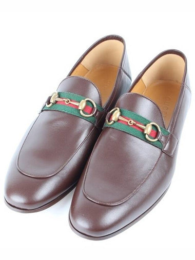 Horsebit Web Leather Loafer 8 270 - GUCCI - BALAAN 1