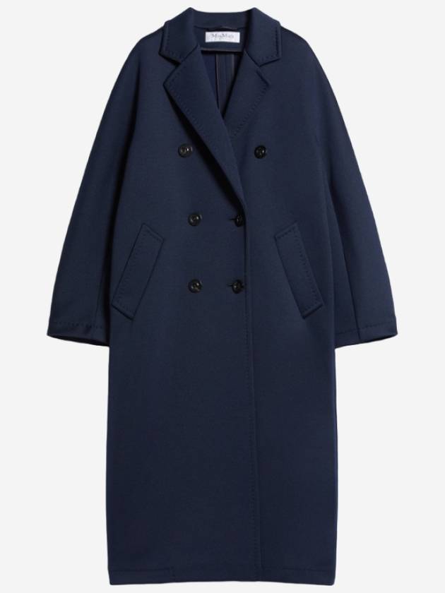 Madame Jersey Cotton Double Coat Navy - MAX MARA - BALAAN 2