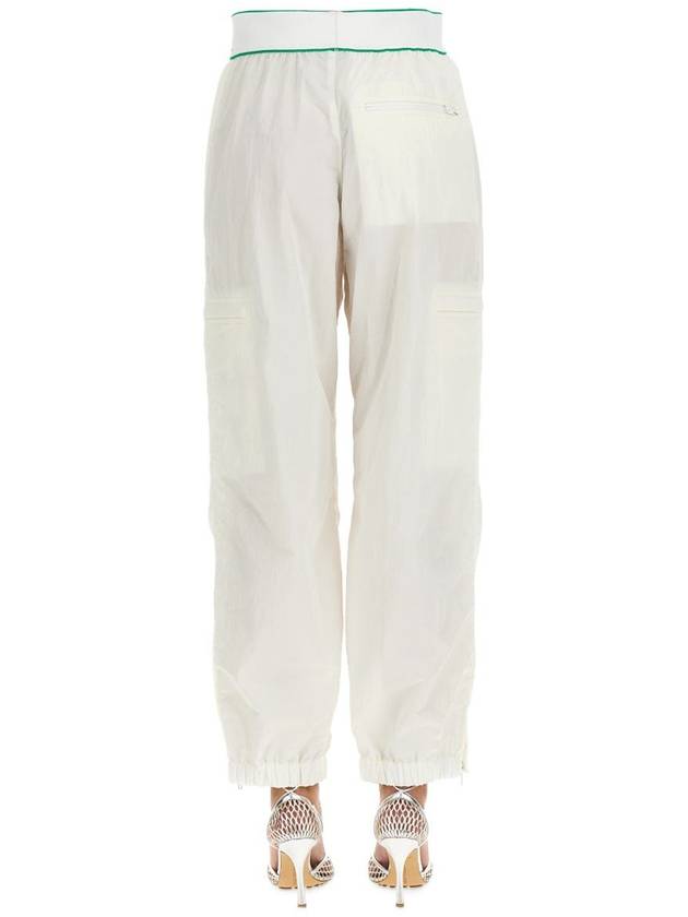 Logo Nylon Track Pants White - BOTTEGA VENETA - BALAAN 5