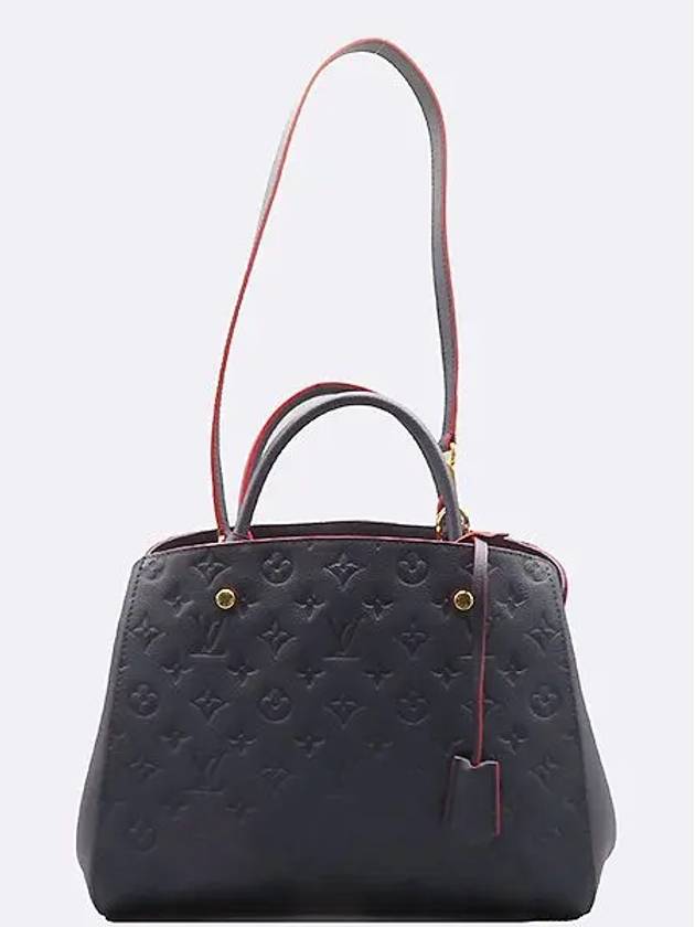 M42746 Monogram Empreinte Marine Rousey Montaigne MM Tote Bag Strap 2WAY - LOUIS VUITTON - BALAAN 2