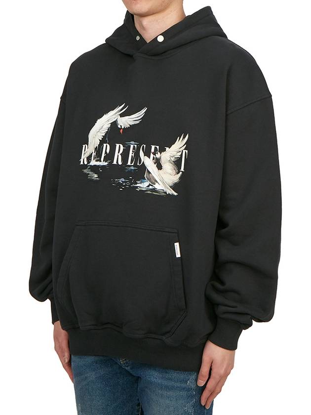 Representant Men's Hoodie MH4017 OFF BLACK - REPRESENT - BALAAN 2