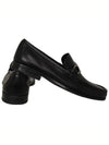 Gancini Suede Moccasin Loafers Black - SALVATORE FERRAGAMO - BALAAN 3