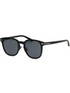 Eyewear square horn rimmed acetate sunglasses black - TOM FORD - BALAAN 8