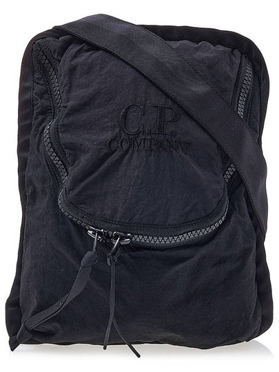 Men's Logo Embroidery Cross Bag Black - CP COMPANY - BALAAN 2