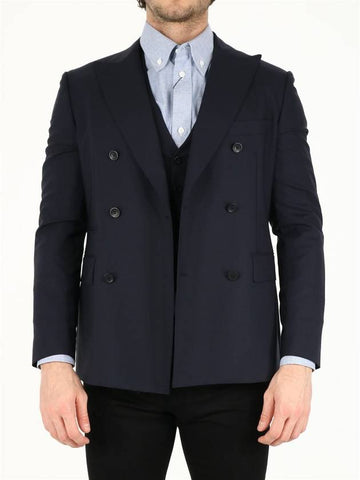 Blue Wool Jacket - TONELLO - BALAAN 1