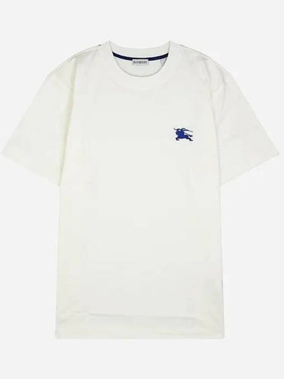 EKD Embroidered Short Sleeve T-Shirt White - BURBERRY - BALAAN 2