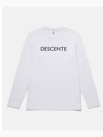 Essential brushed long sleeve t shirt white SP323UTL91 - DESCENTE - BALAAN 1