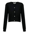 Viscose Short Cardigan Black - MSGM - BALAAN 1