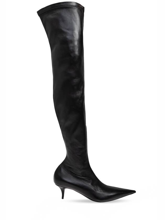 Avenue Nappa Leather Long Boots Black - BALENCIAGA - BALAAN 1