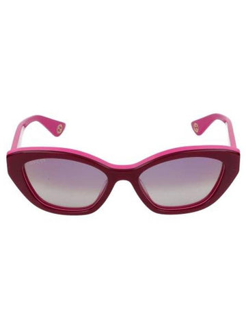 24SS SUNGLASSES GG1638S 003 BURGUNDY FUCHSIA RED - GUCCI - BALAAN 1