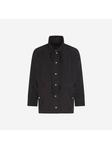 Deel Drawstring Waist Jacket Black - MONCLER - BALAAN 1