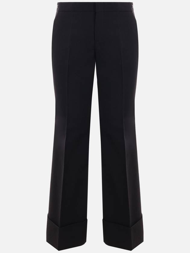 Horsebit Metal Detail Straight Pants Black - GUCCI - BALAAN 2