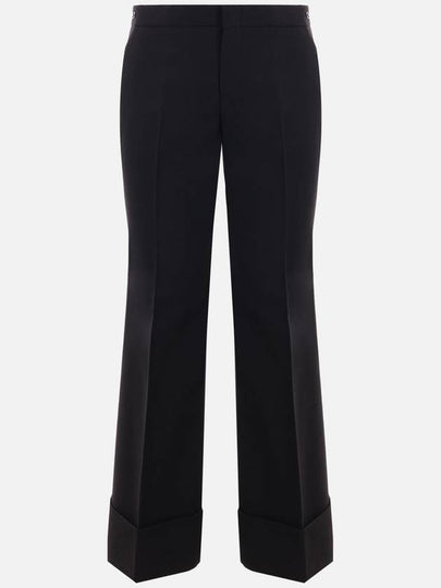 Horsebit Metal Detail Straight Pants Black - GUCCI - BALAAN 2