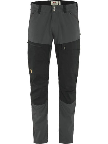 Men's Regular Abisko Midsummer Track Pants Dark Grey Black - FJALL RAVEN - BALAAN 1