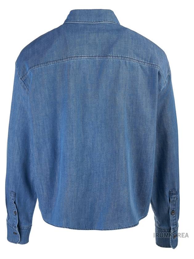 Women s Clio Cotton Denim Shirt 006 - MAX MARA - BALAAN 3