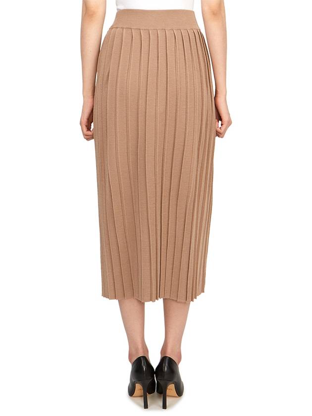 Gabriel Long Pleated Skirt Beige - MAX MARA - BALAAN 5