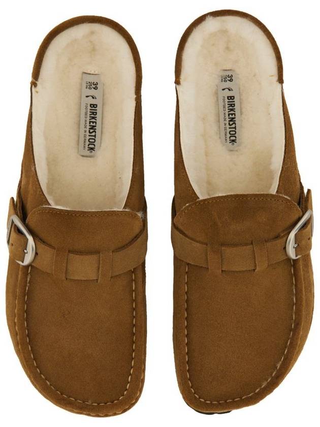 Berkeley Suede Fur Slippers Brown - BIRKENSTOCK - BALAAN 3