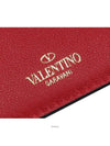 Rockstud Card Wallet Red - VALENTINO - BALAAN 4