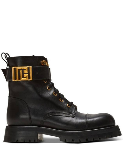 23 fw leather ankle boots WITH metal PB logo BN0TC961LVIT0PA B0650782595 - BALMAIN - BALAAN 2